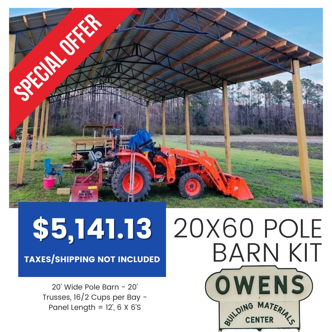 20x60 Pole Barn Kit