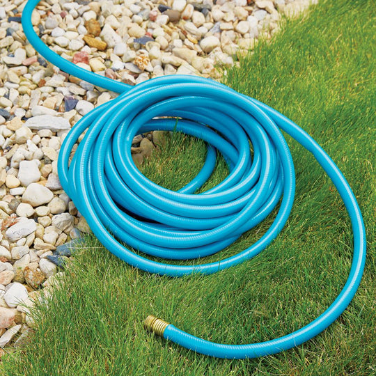 Gilmour 816251-1001 Medium-Duty Hose, 5/8 in, 25 ft L, Coupling, Vinyl, Blue