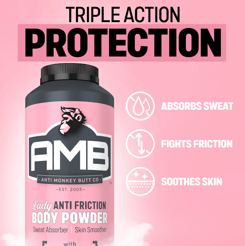 Ladies Anti-Friction Powder, Powder, 8 oz Bottle