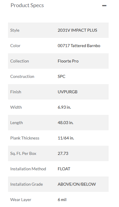 Tattered Barnboard - Impact Plus Flooring by Shaw