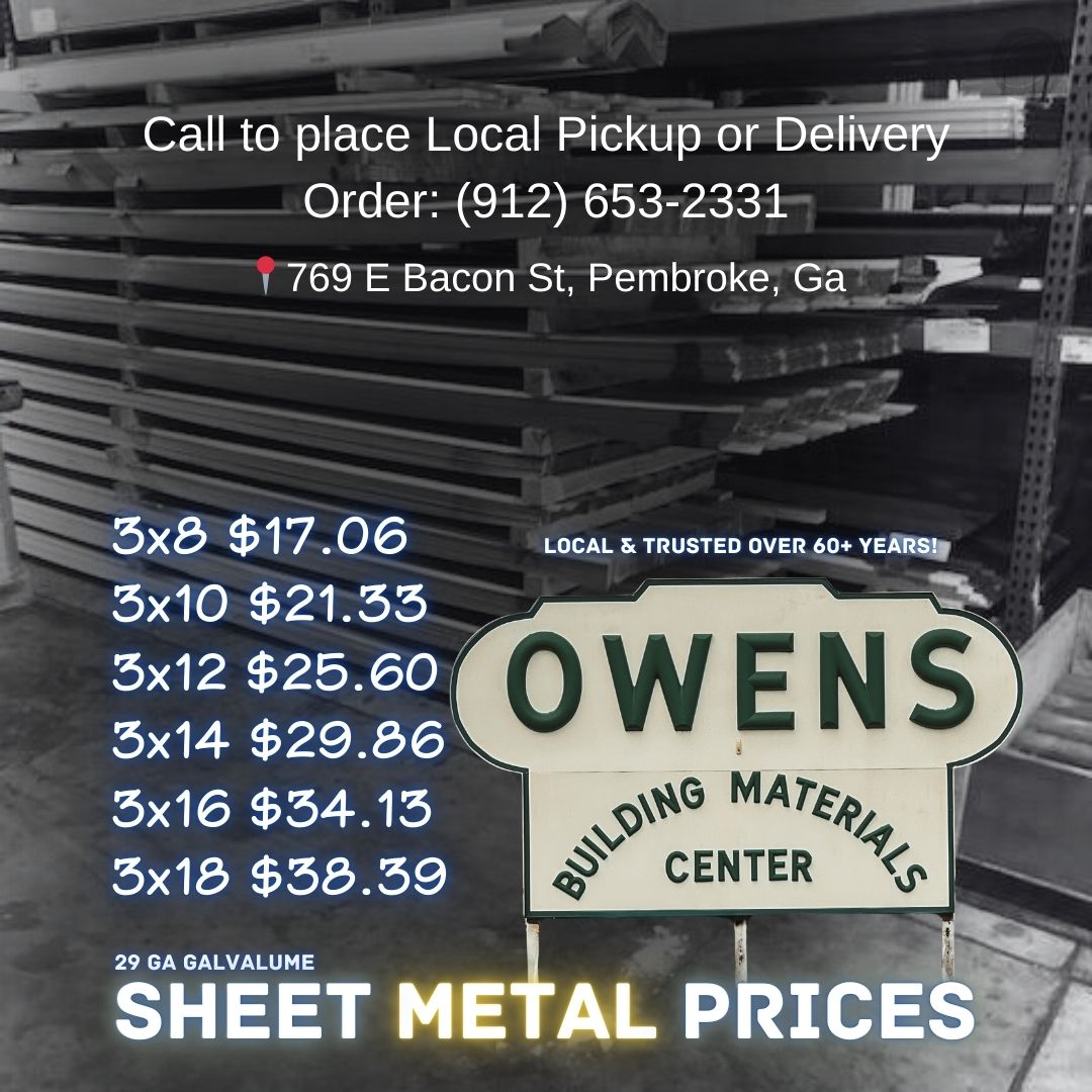 Galvalume Sheet Metal $2.13 per L/F